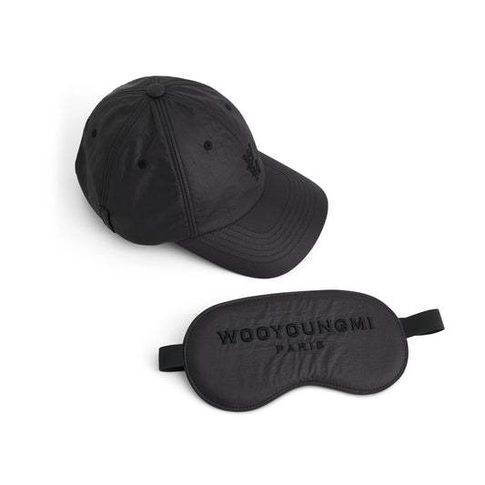 Detachable Eye Mask Hat in Black