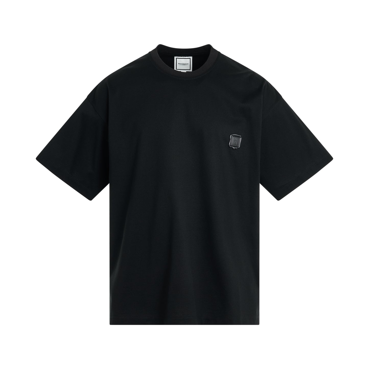 Scenery Print T-Shirt in Black