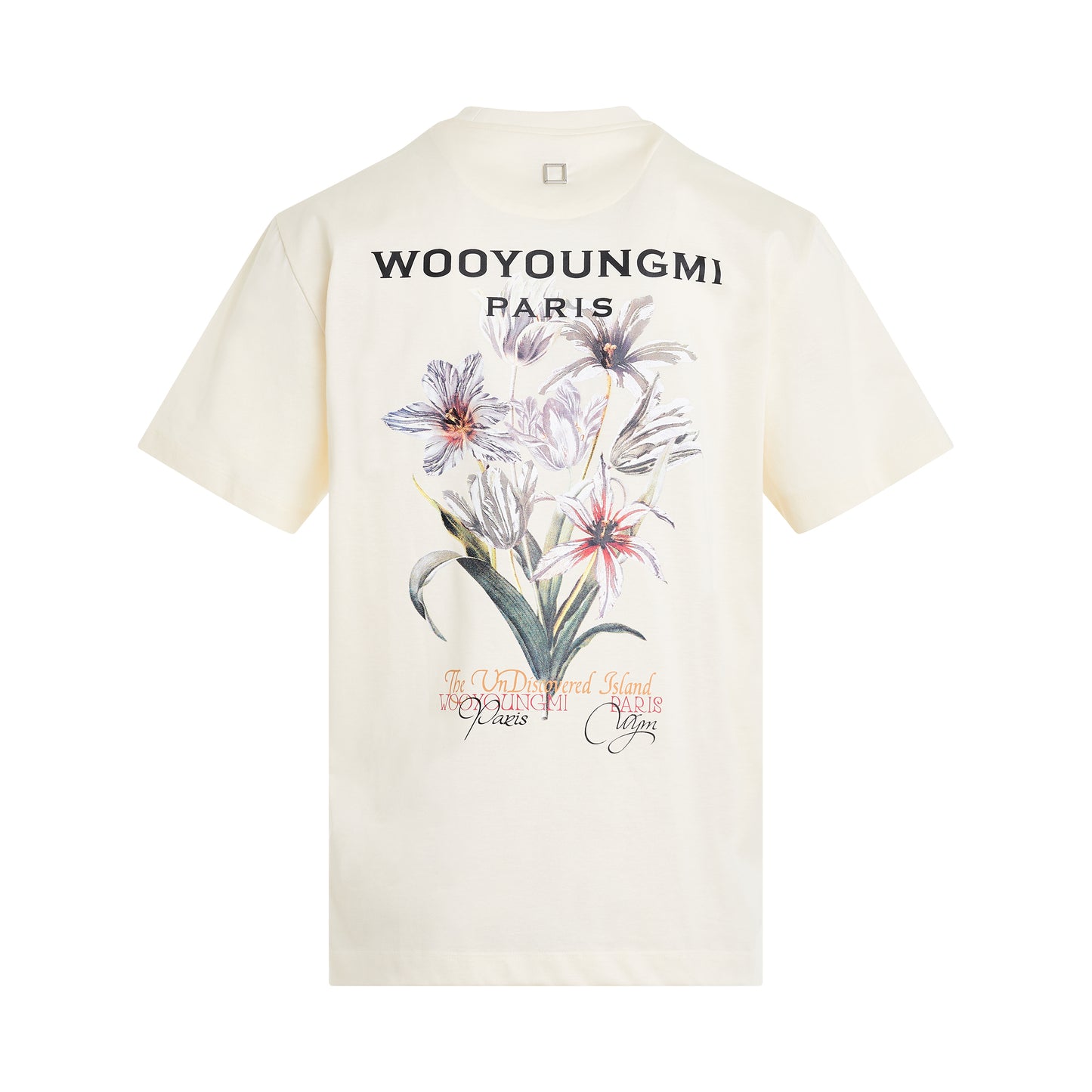Colour Changing Flower Print T-Shirt in Ivory