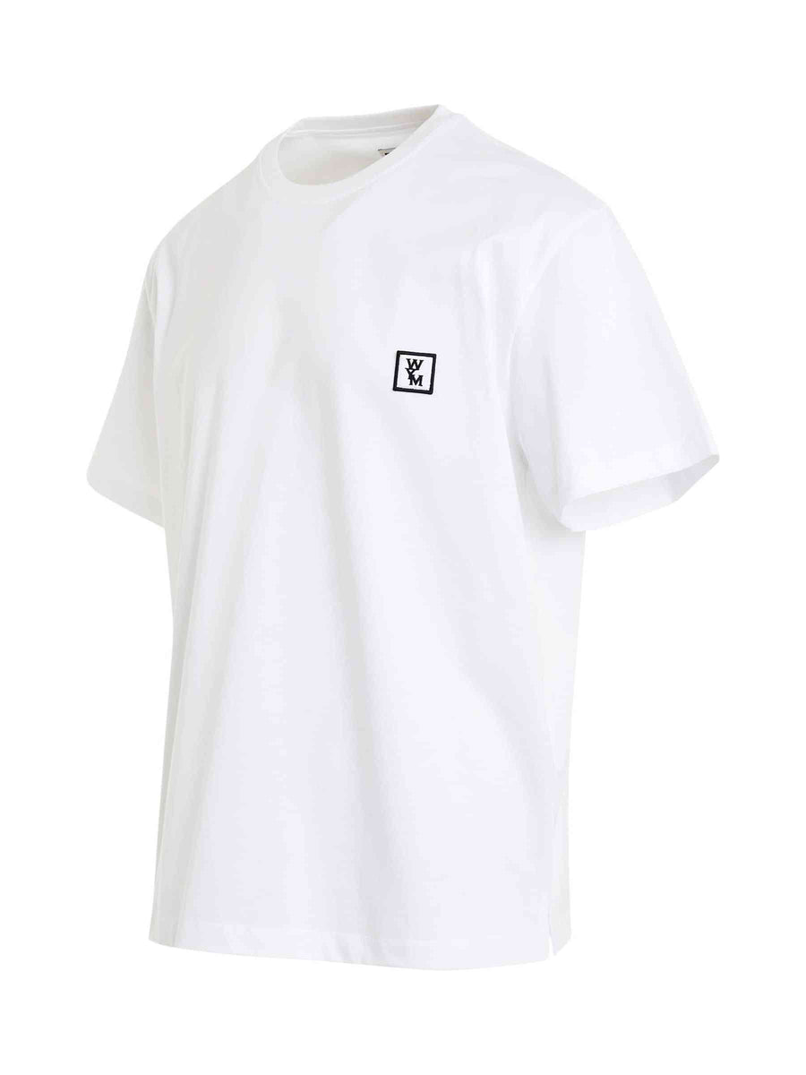 WYM Patch Logo T-Shirt in White/Black