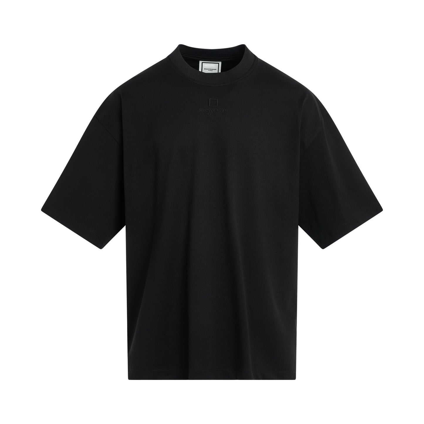 Square Embroidered Logo T-Shirt in Black