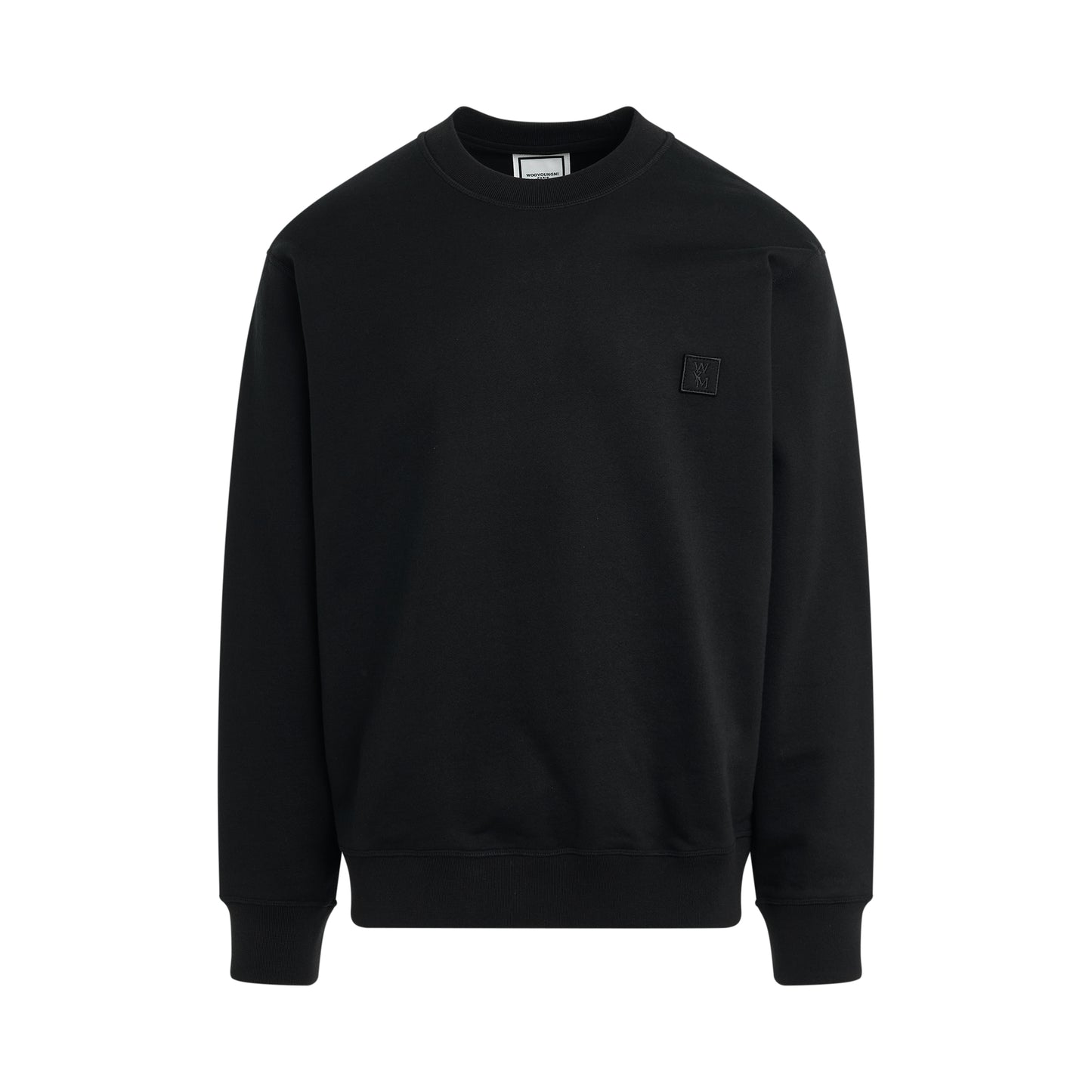 Irridecent Back Logo Sweatshirt in Black