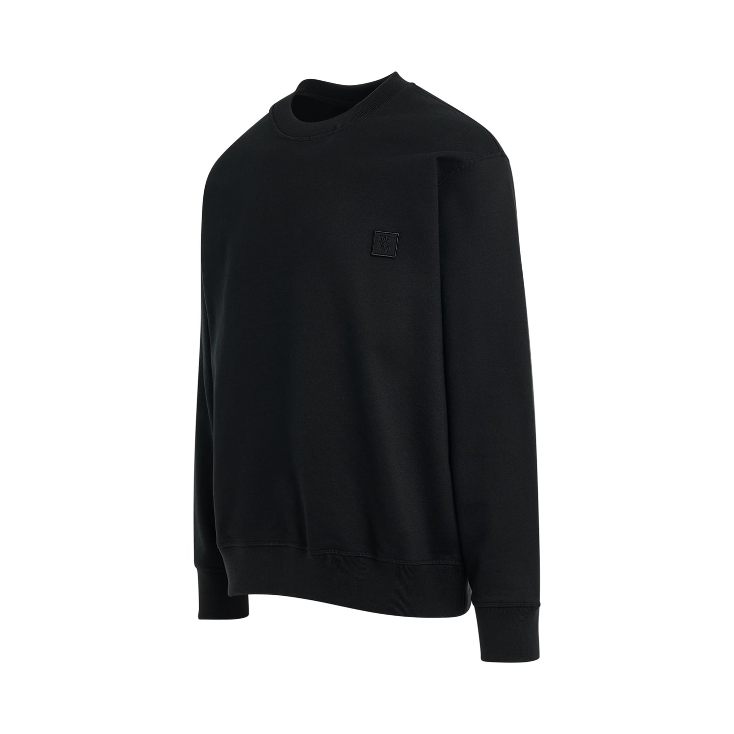 Irridecent Back Logo Sweatshirt in Black