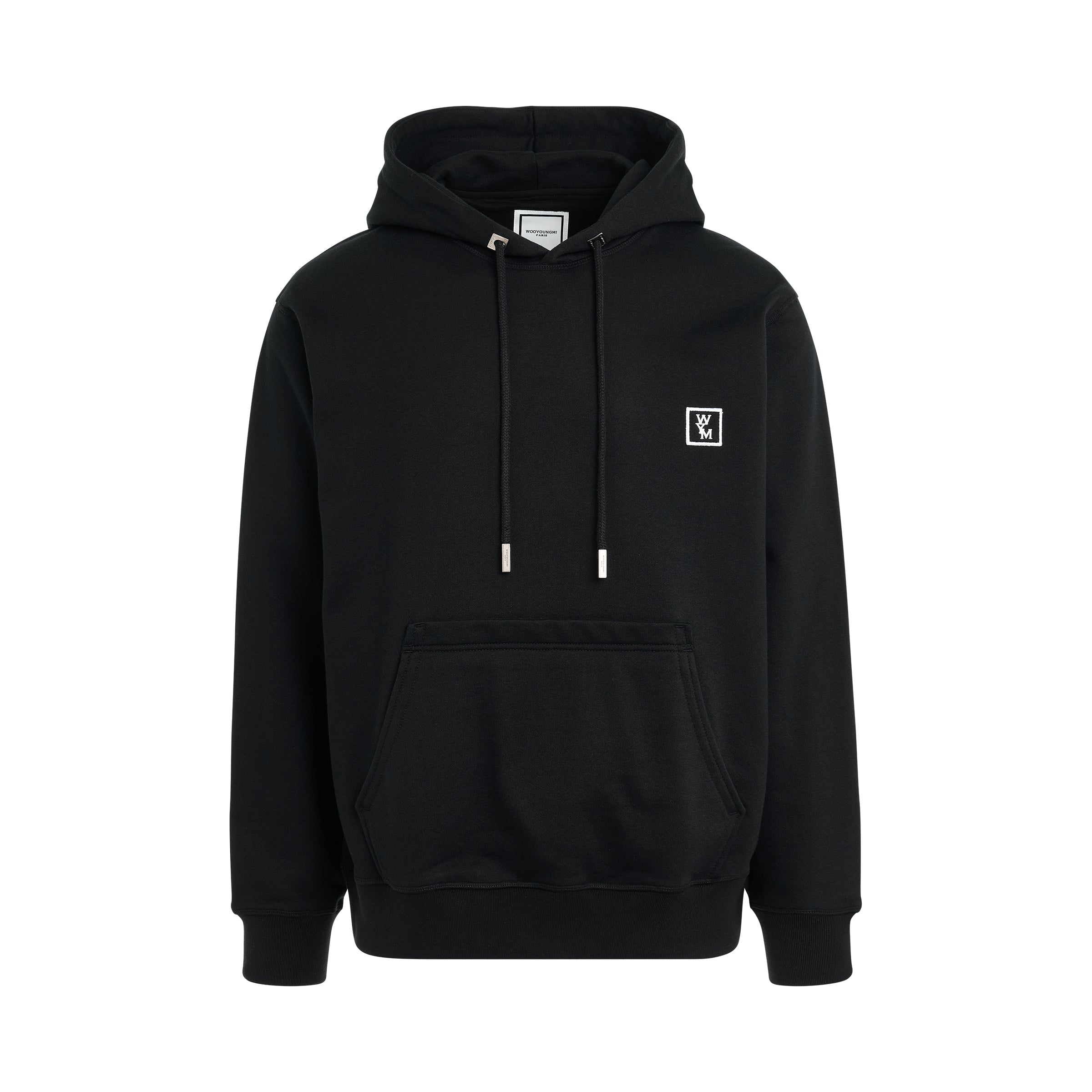 wooyoungmi wym logo embroidered hoodie in black regular price $ 650 ...