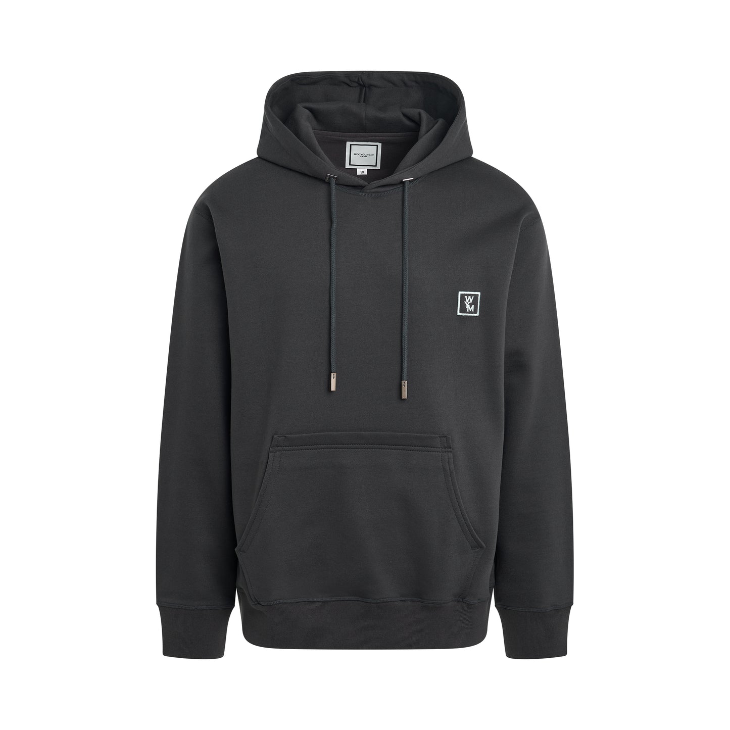 WYM Logo Embroidered Hoodie in Grey