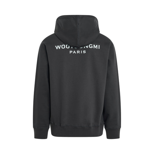 WYM Logo Embroidered Hoodie in Grey