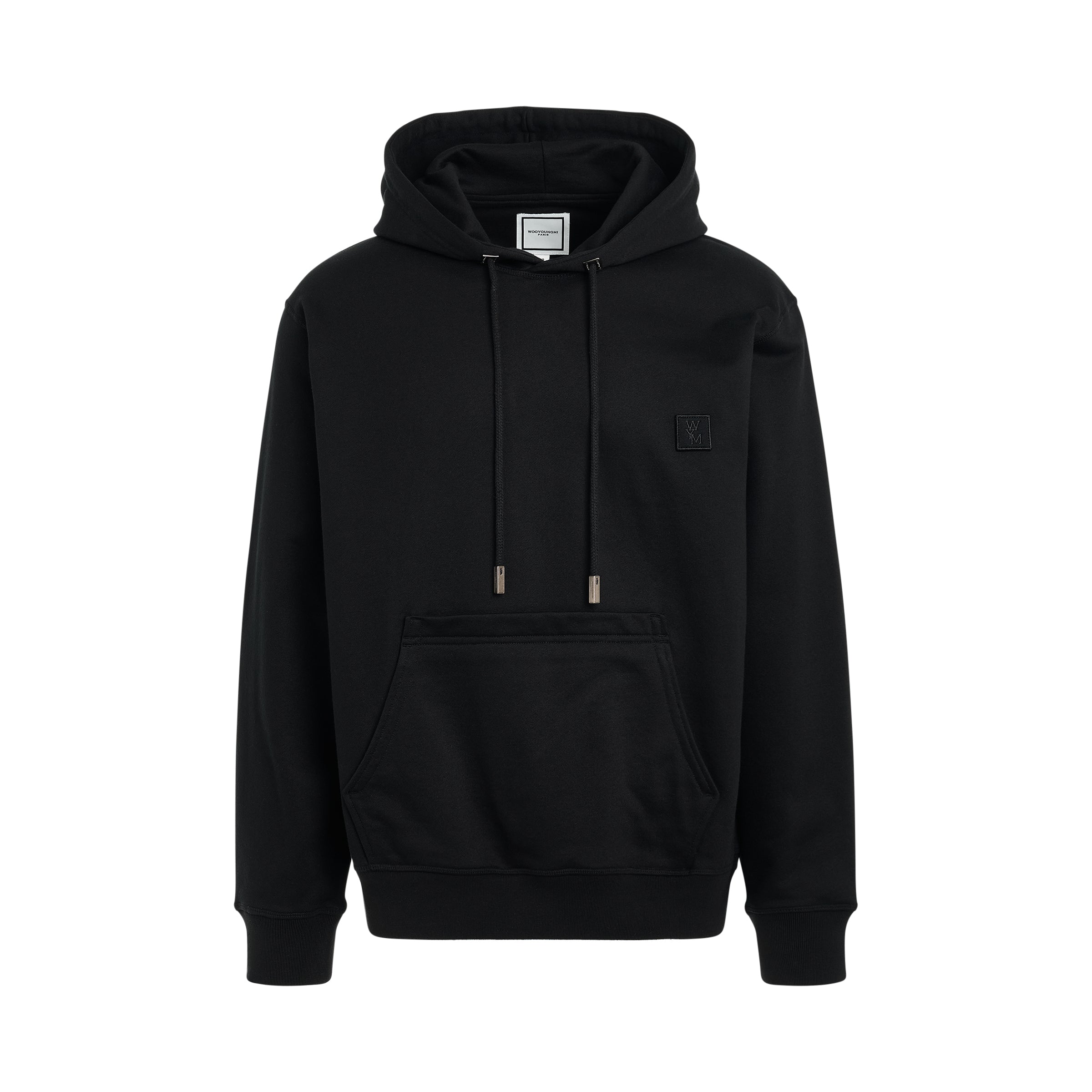 Irridecent Back Logo Hoodie in Black