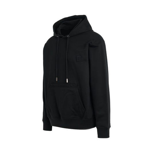 Irridecent Back Logo Hoodie in Black