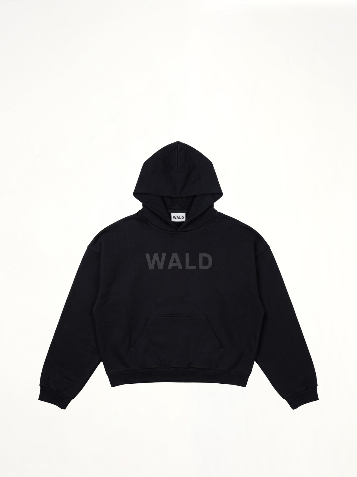Wald Logo Hoodie in Black
