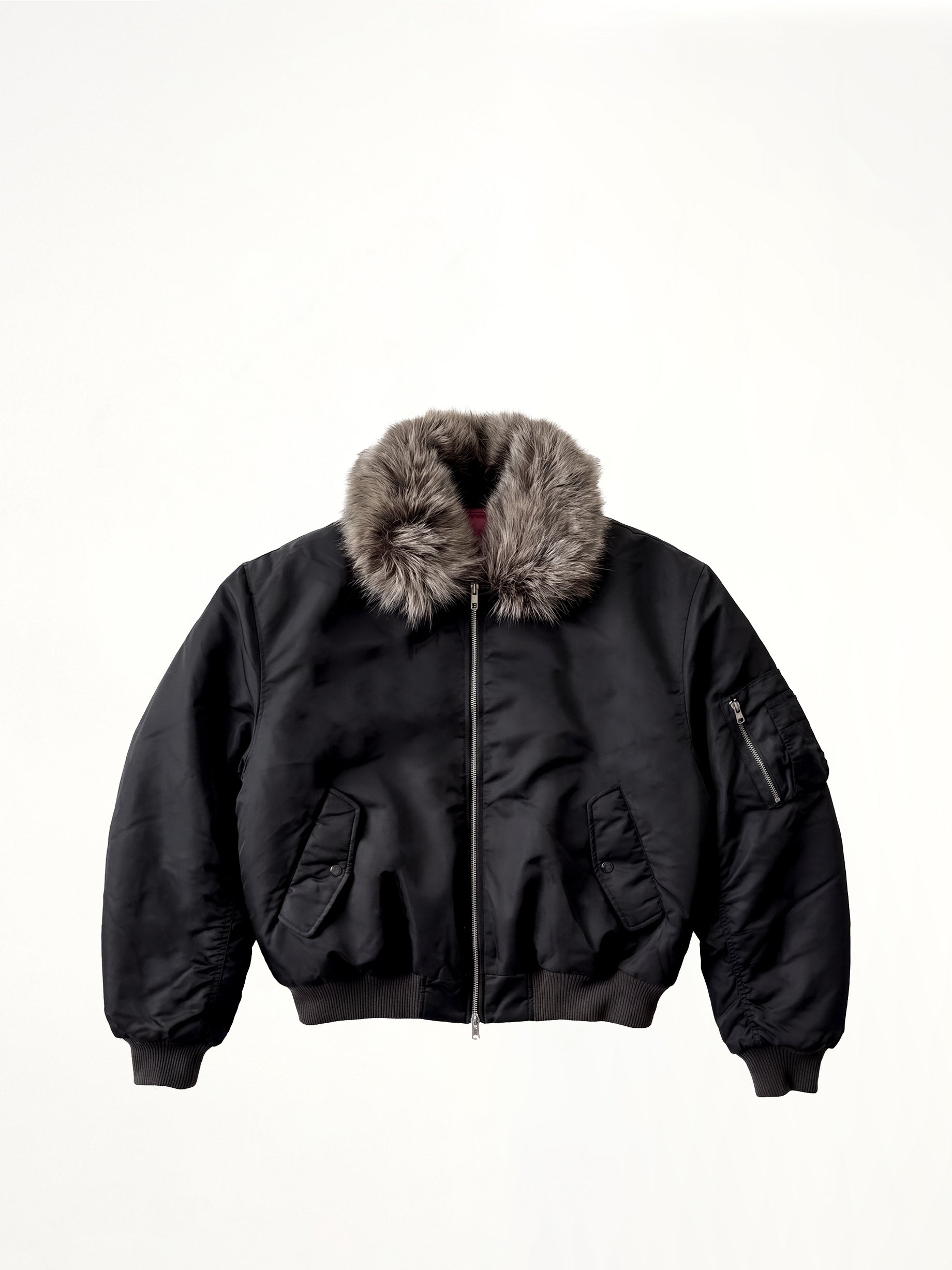 Big Bomber Jacket in Dark Earth Tones