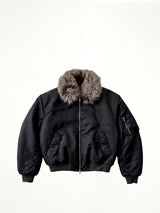 Big Bomber Jacket in Dark Earth Tones