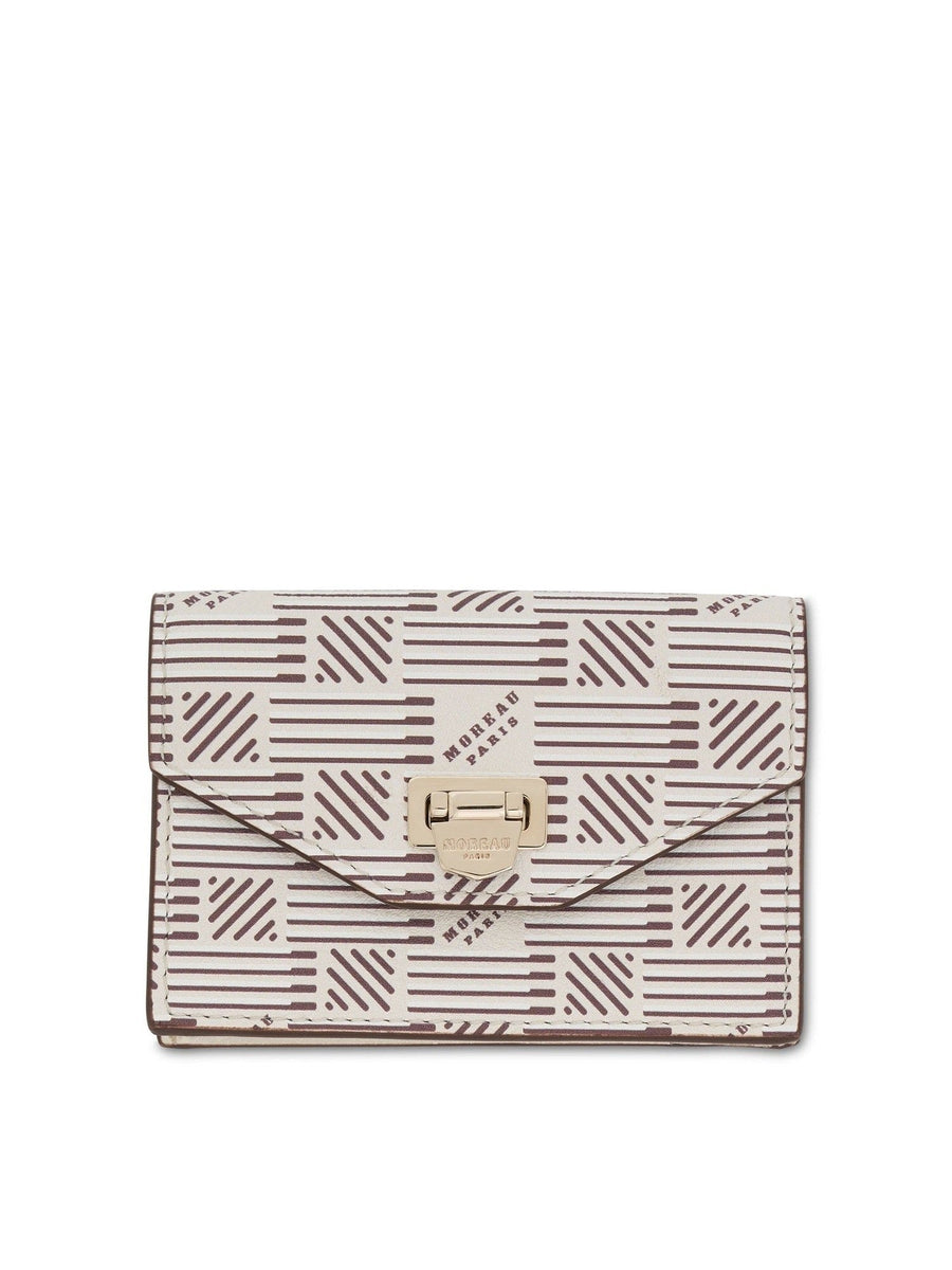 Flap Wallet with Gusset in Champagne