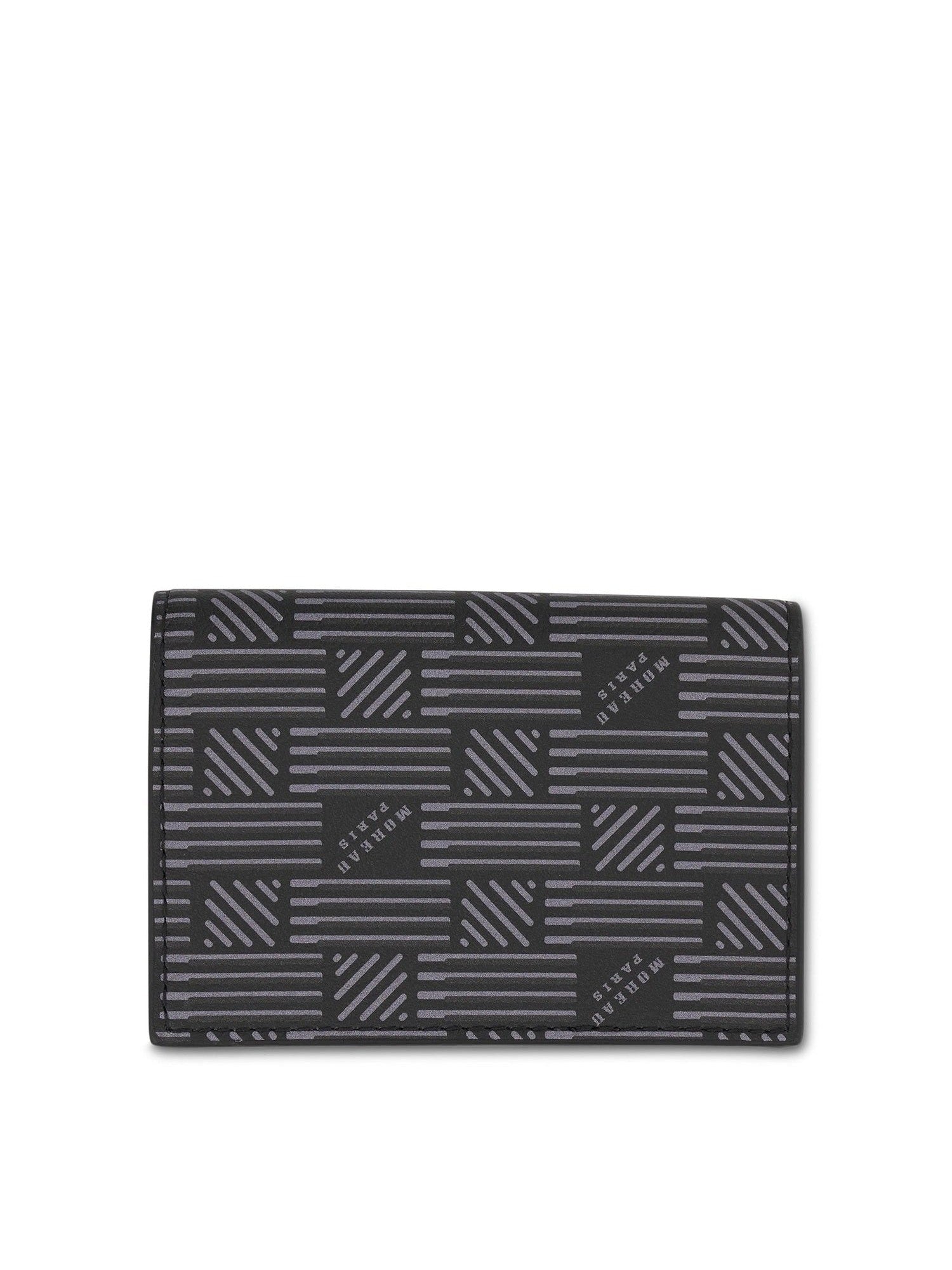 Flap Wallet with Gusset in Black