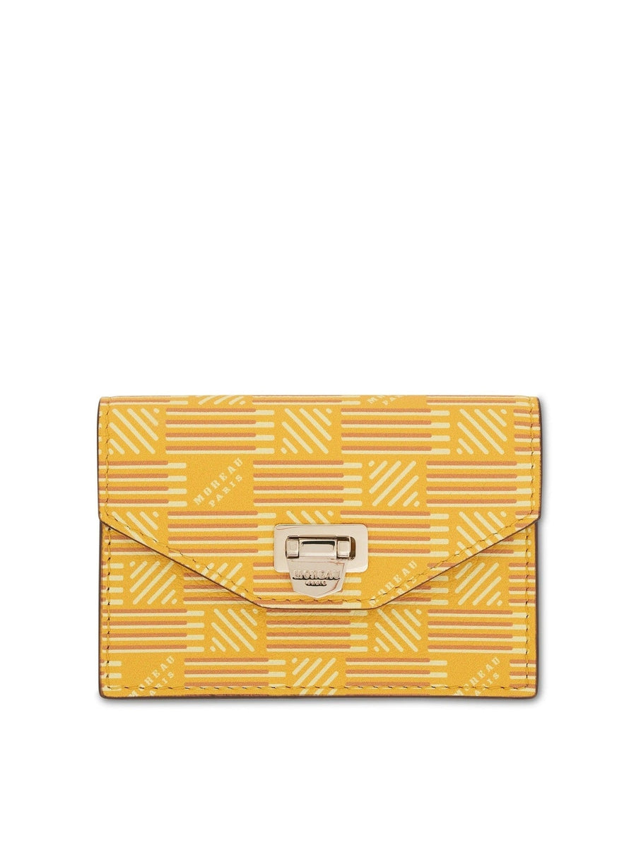 Flap Wallet with Gusset in Yellow
