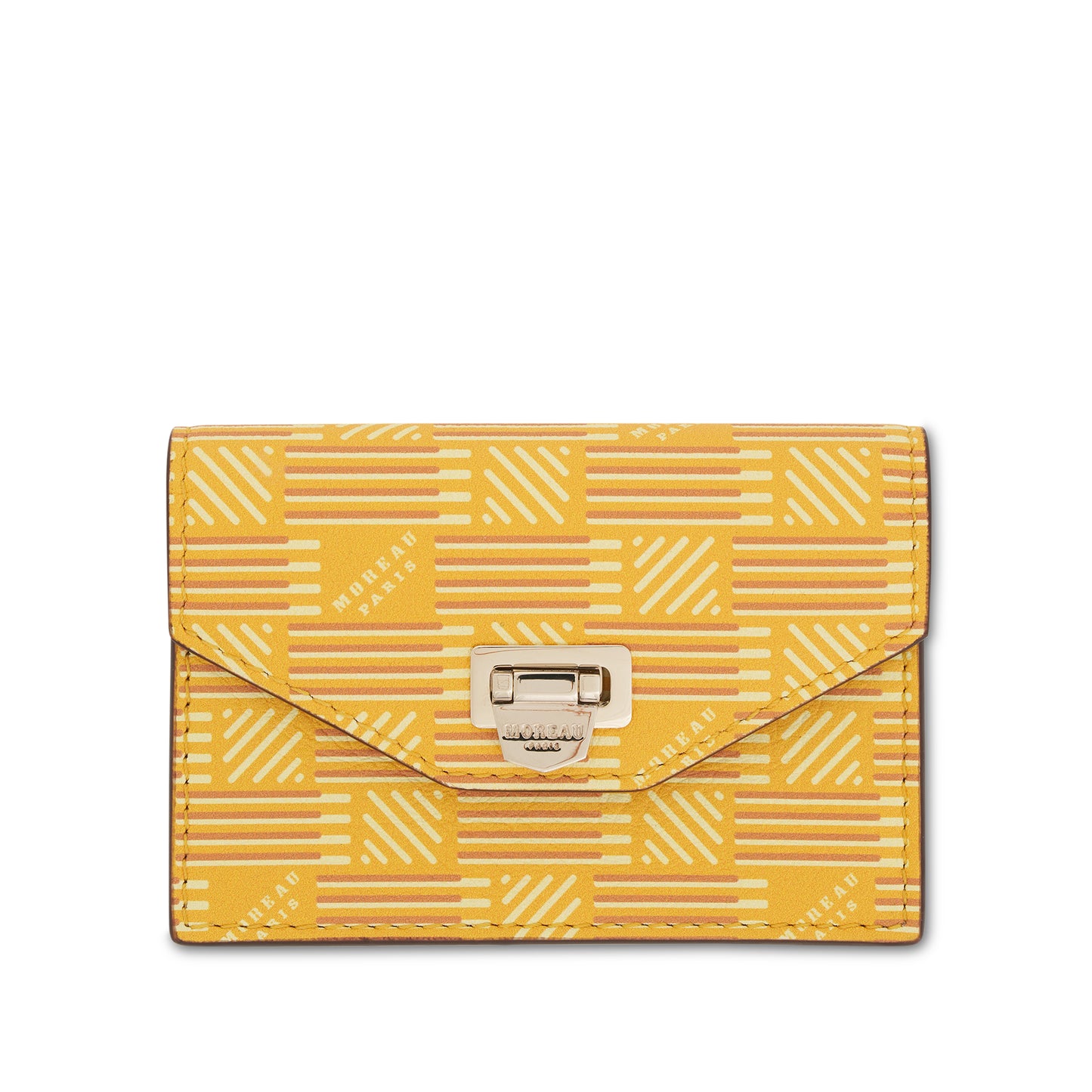 Flap Wallet with Gusset in Yellow