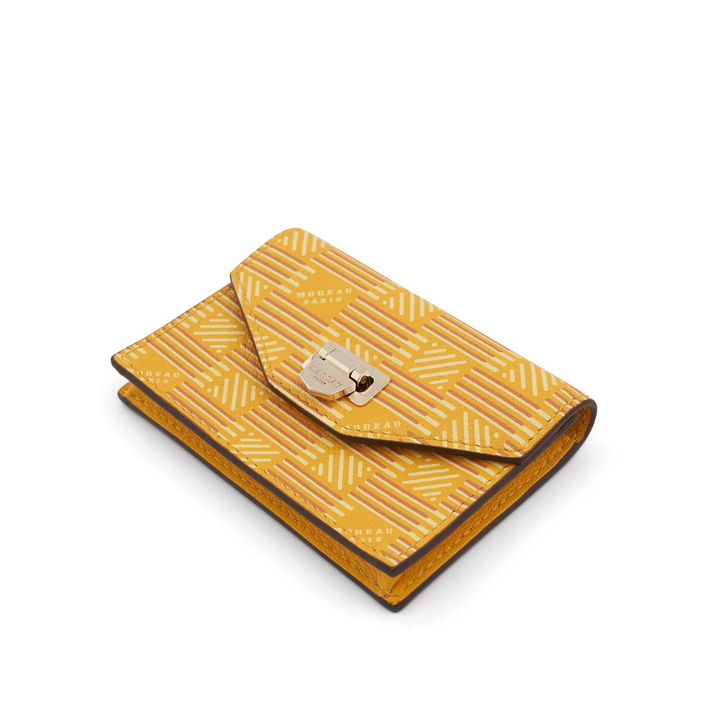 Flap Wallet with Gusset in Yellow