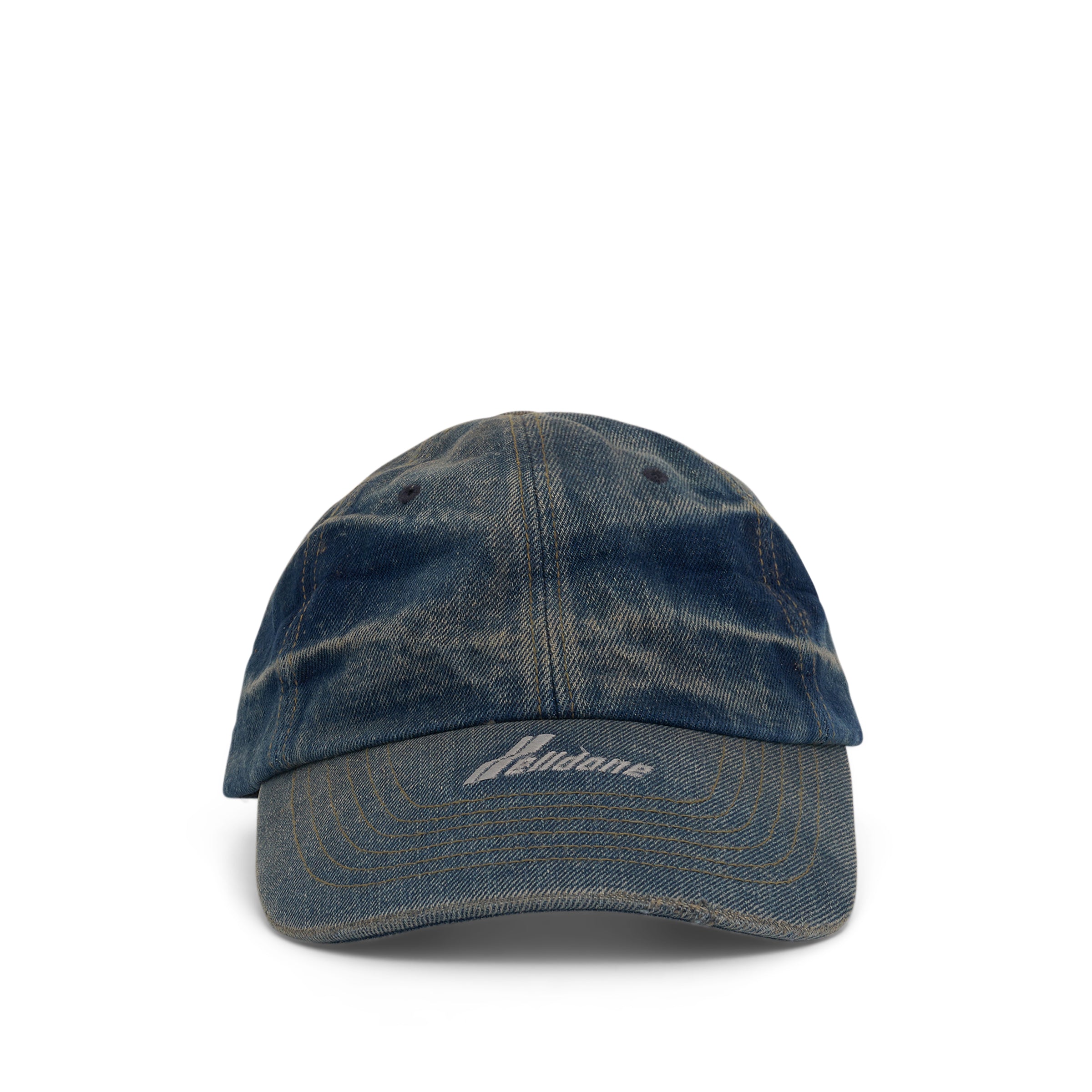 Washed Denim Cap in Blue