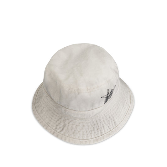 WD One Logo Bucket Hat in White