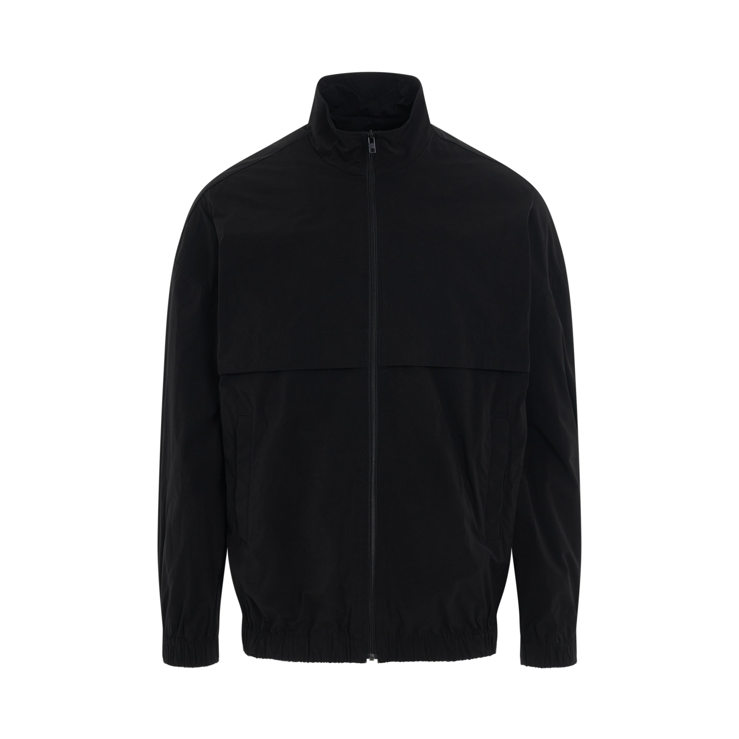 Washed Light Windbreaker in Black