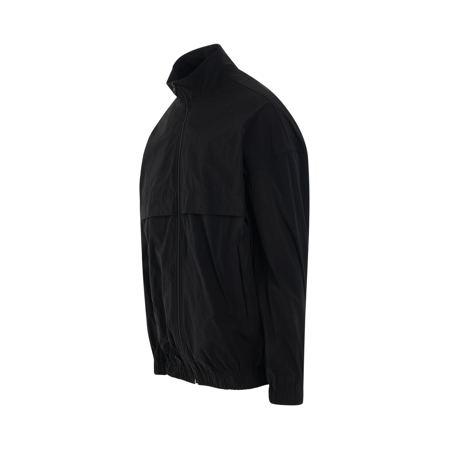 Washed Light Windbreaker in Black