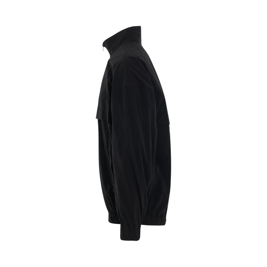 Washed Light Windbreaker in Black