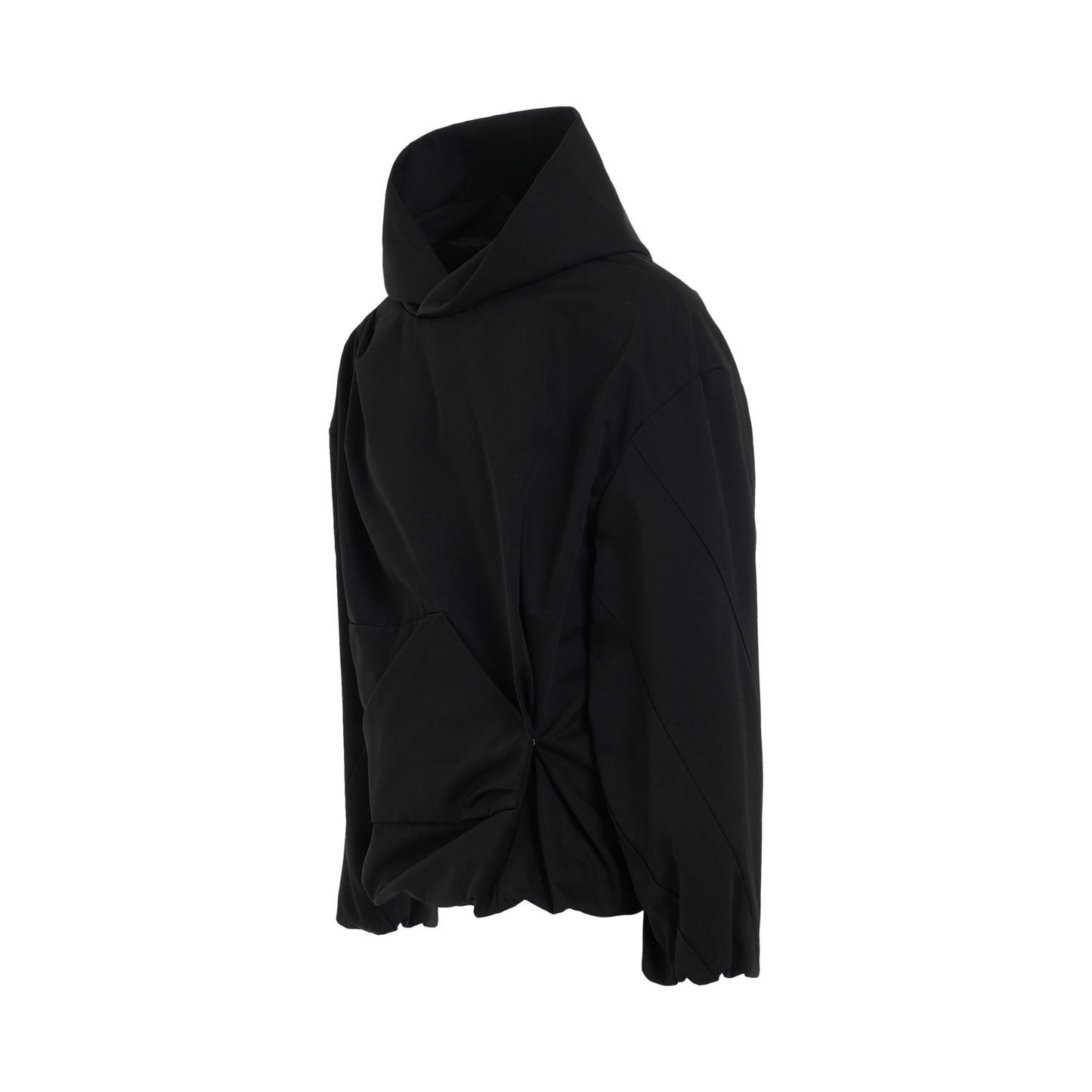 Twisted Hoodie in Black