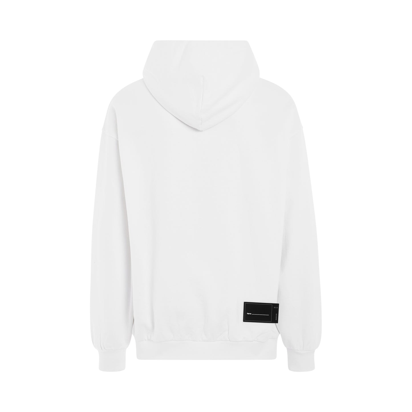 Multiple Front Logo Hoodie in White