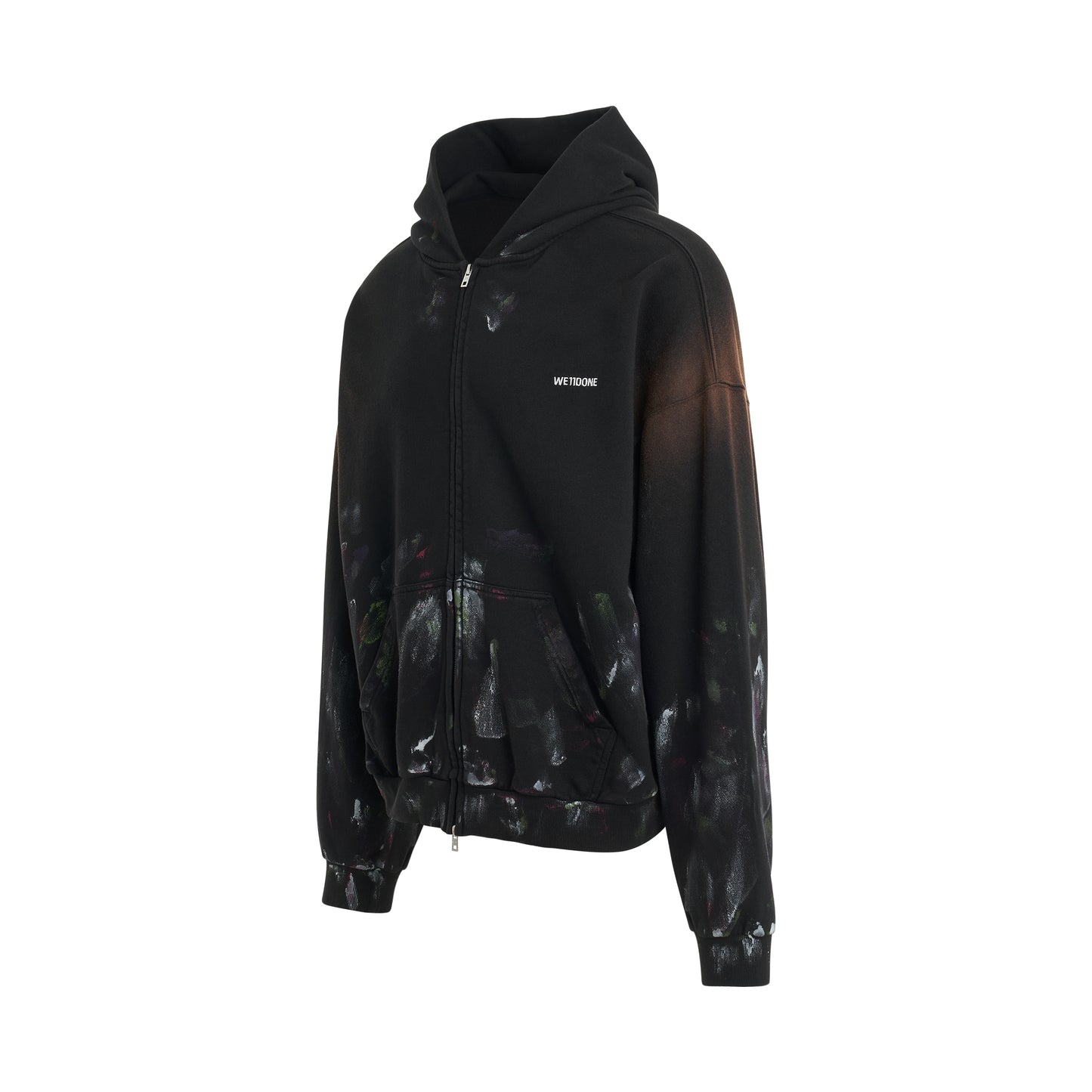 Multi-Coloured Panted Hoodie in Black