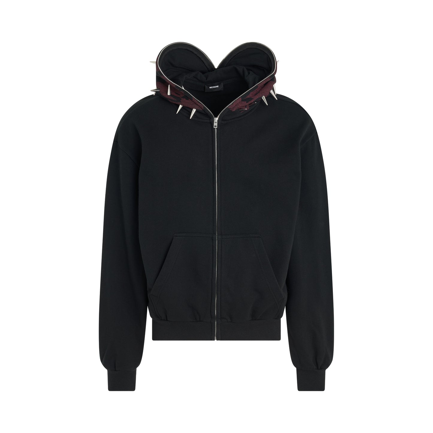 Full Zip-up Hoodie in Black