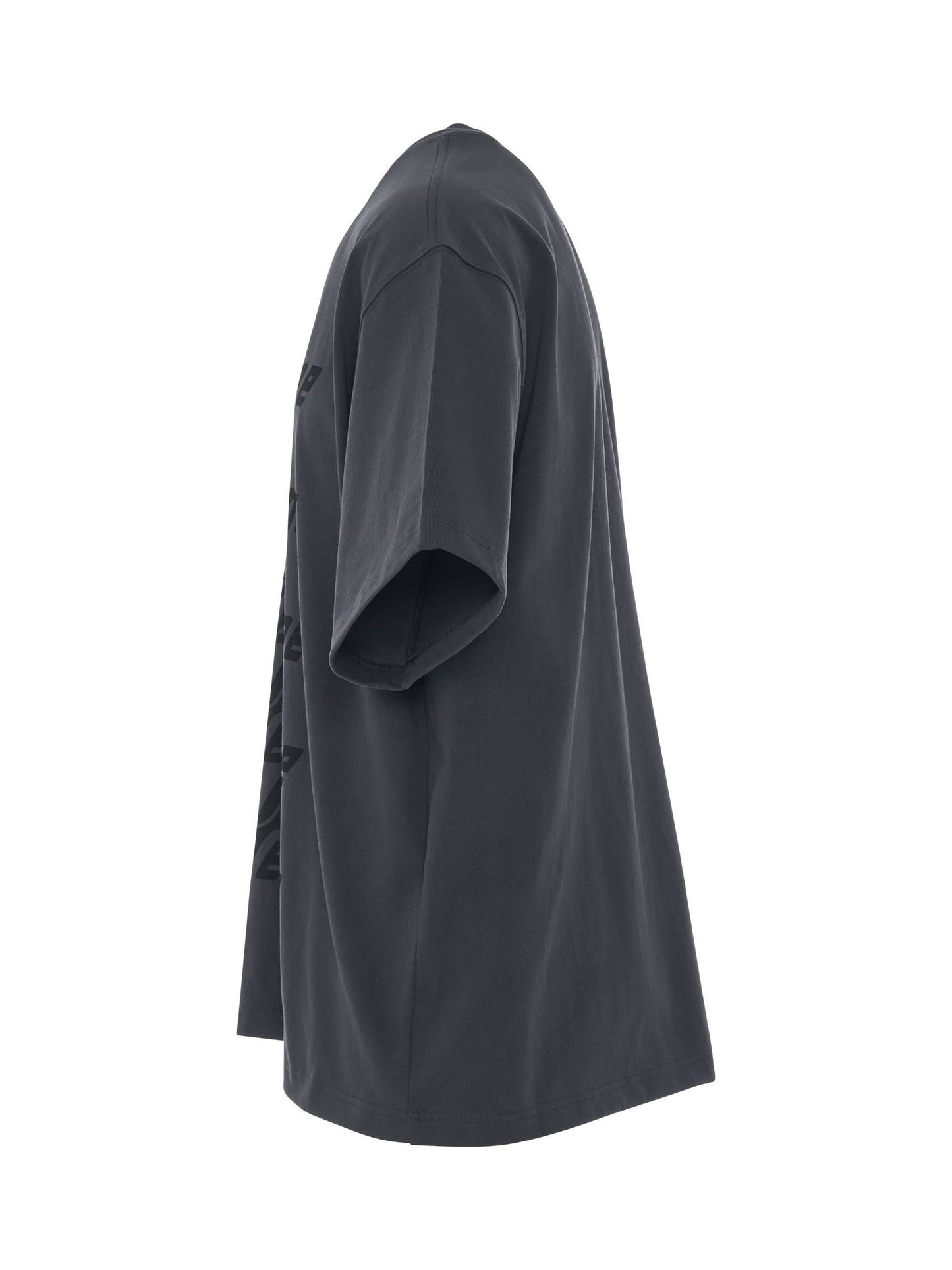 We11Done Classic Front Logo T-Shirt in Charcoal