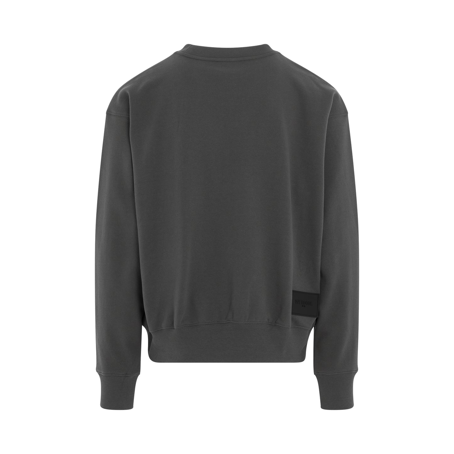 Cotton Mini Logo Sweatshirt in Charcoal