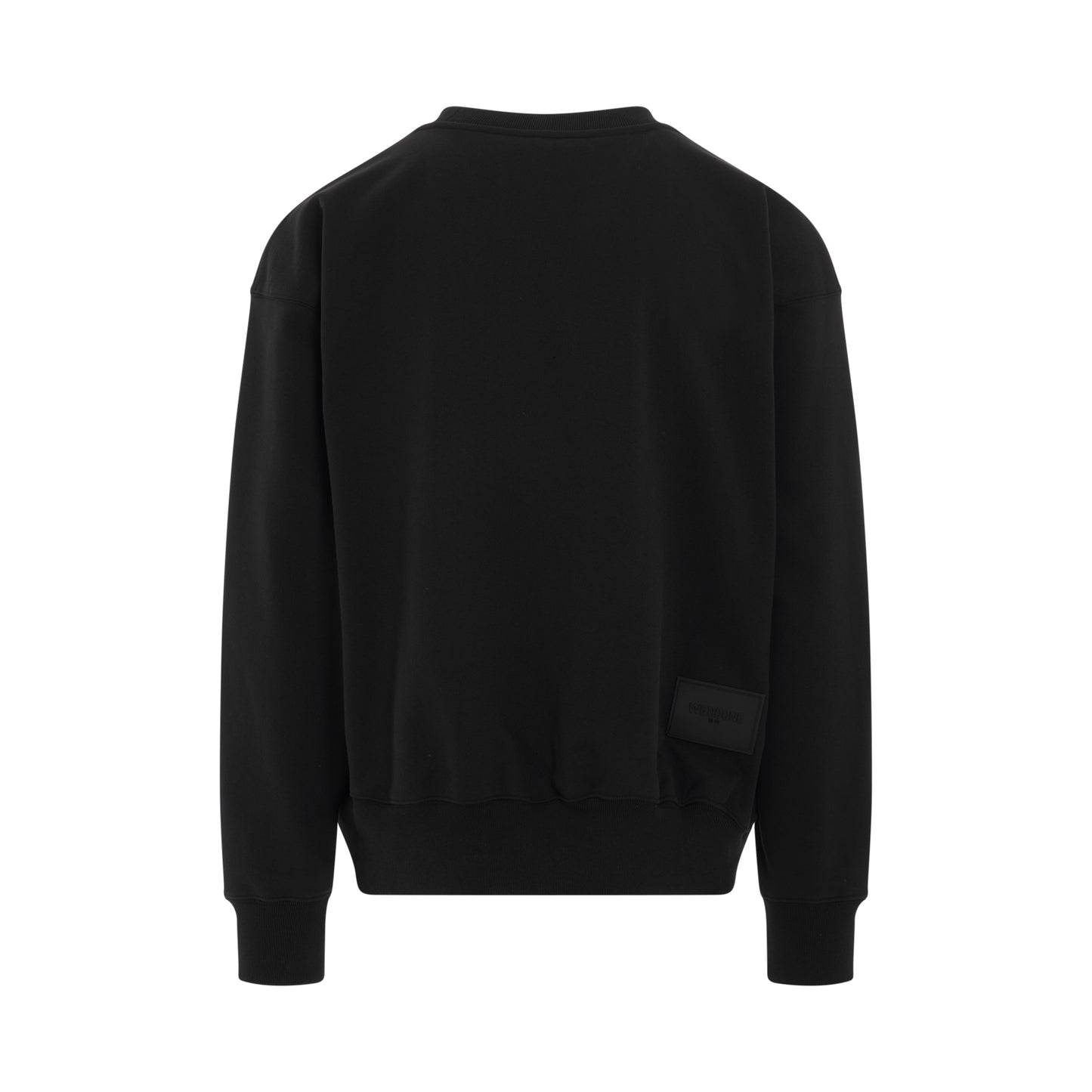 Loose Fit Wappen Sweatshirt in Black