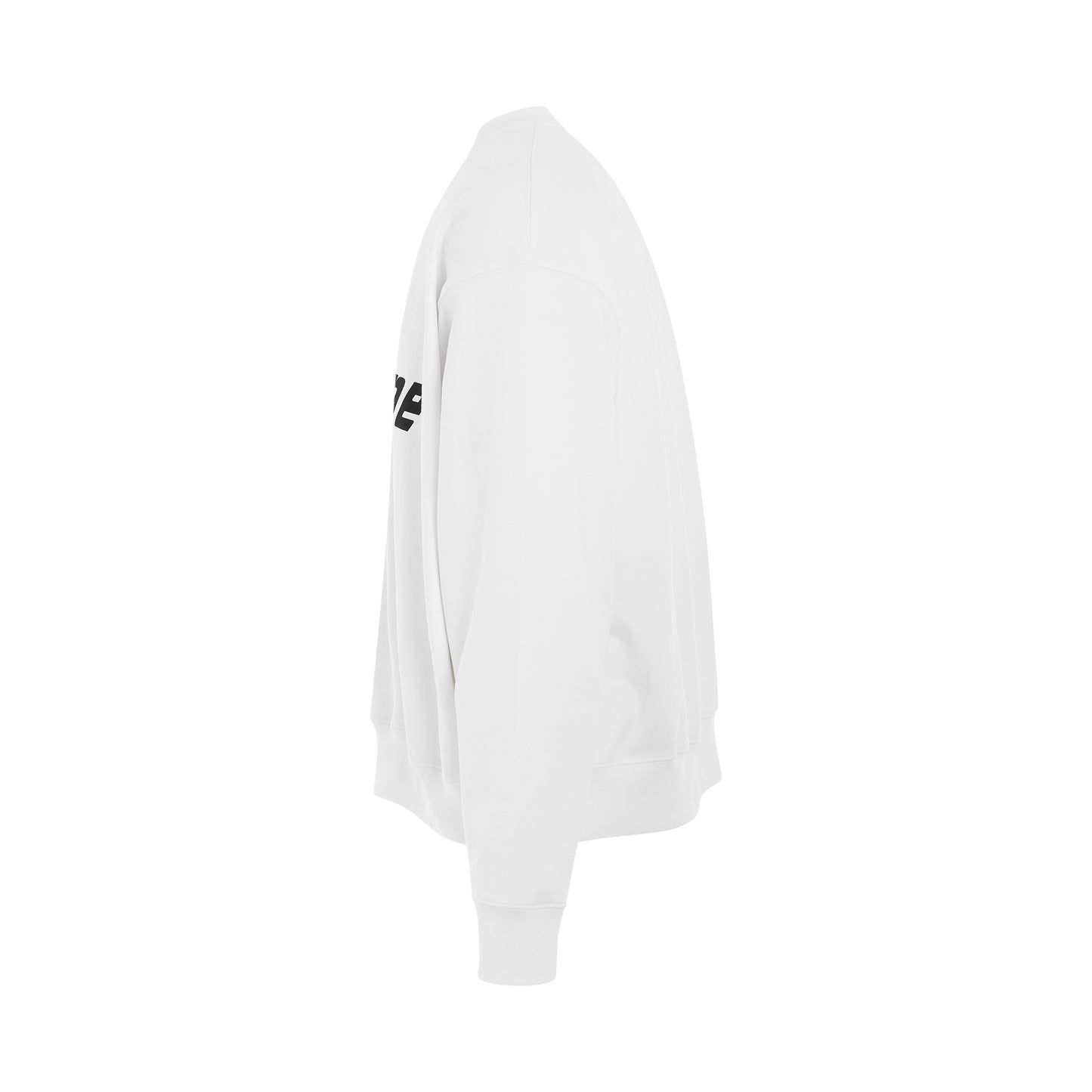 Loose Fit Wappen Sweatshirt in White