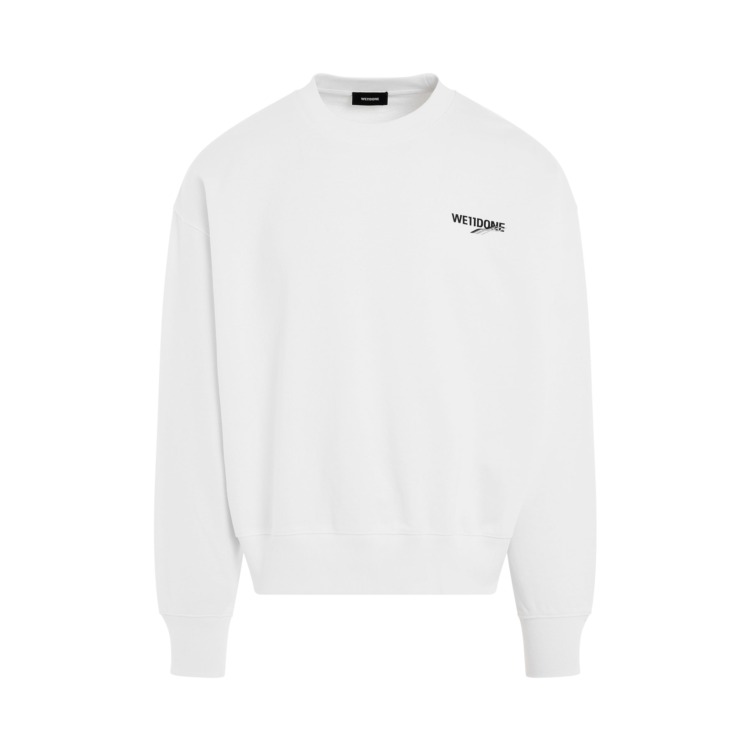 Basic 1506 Logo Sweatshirt in White