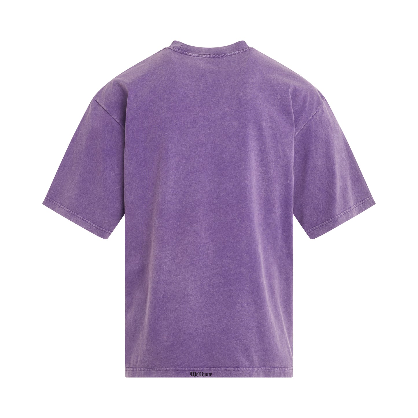 Vintage Horror Print T-Shirt in Purple