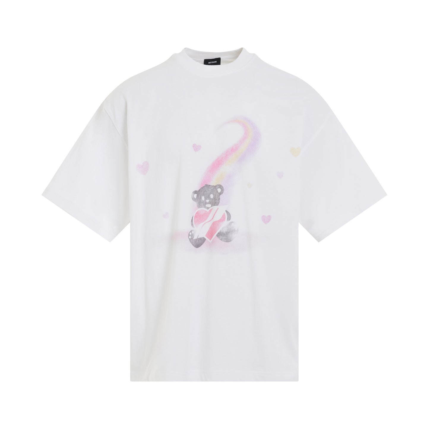 Teddy Bear Print T-Shirt in White