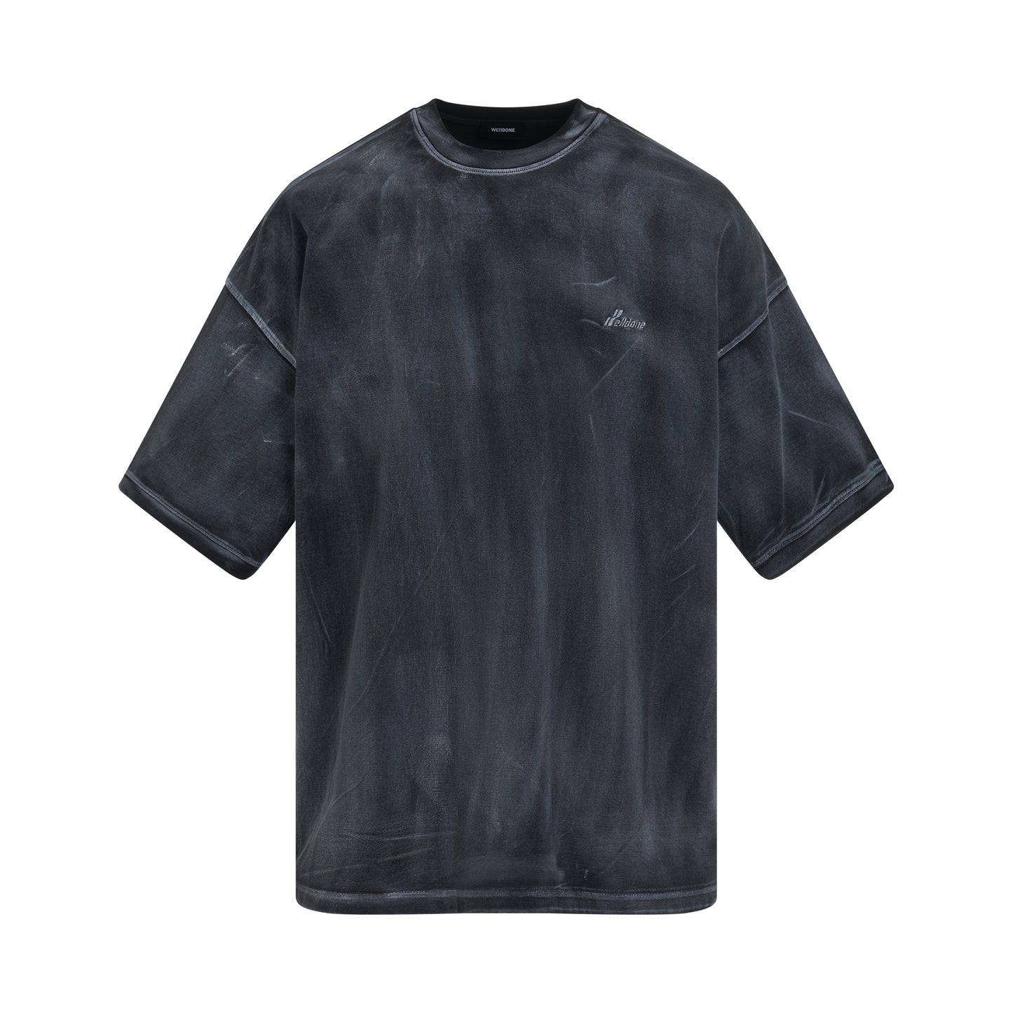 WD Logo Washed T-Shirt in Black