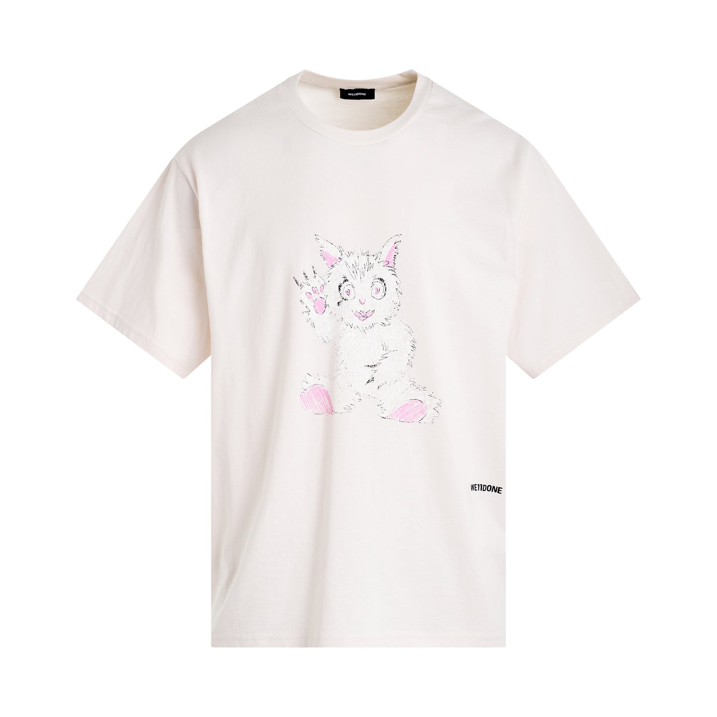 Washed Character T-Shirt in White
