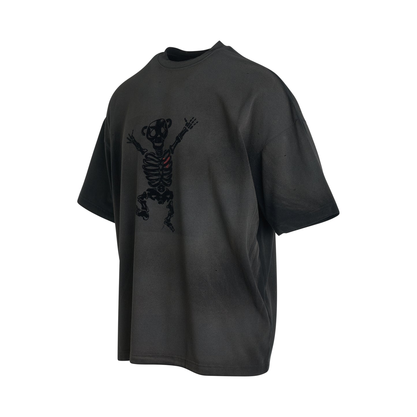 Bolt Teddy Bear Print T-Shirt in Black
