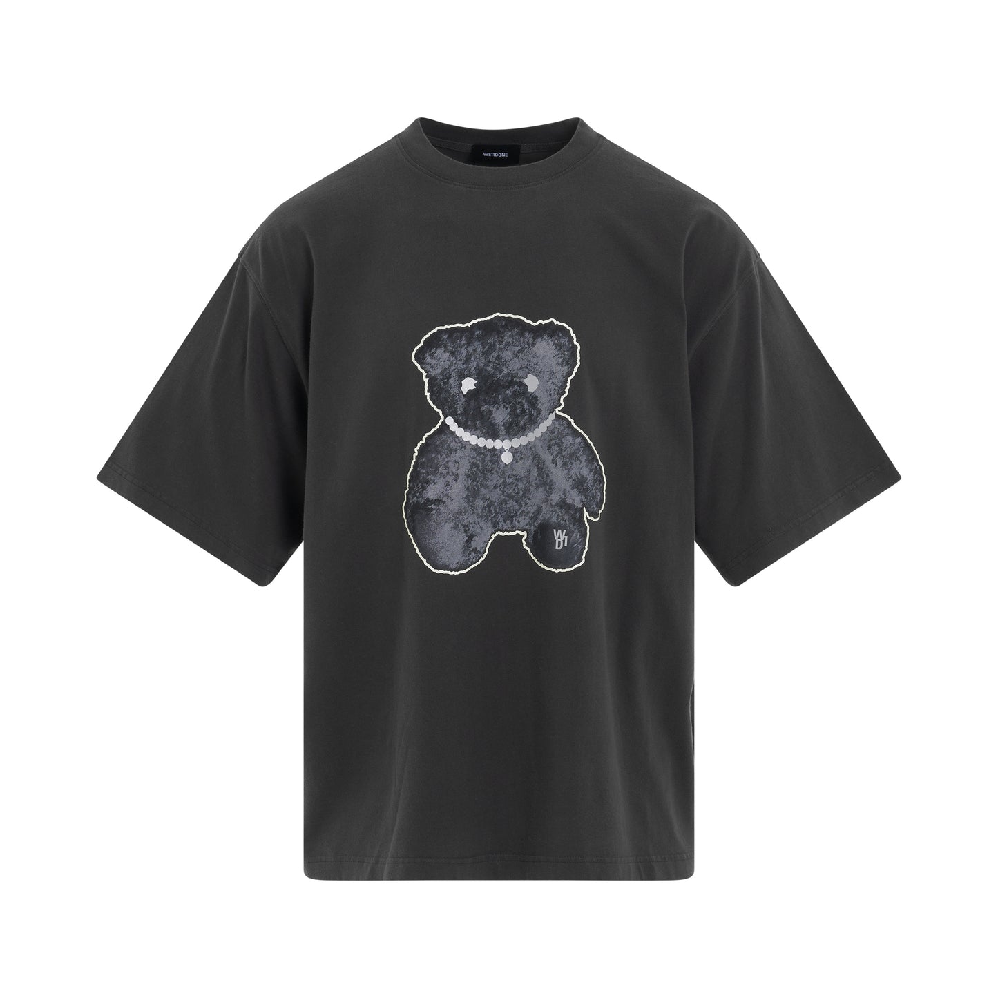 Pearl Necklace Teddy T-Shirt in Charcoal