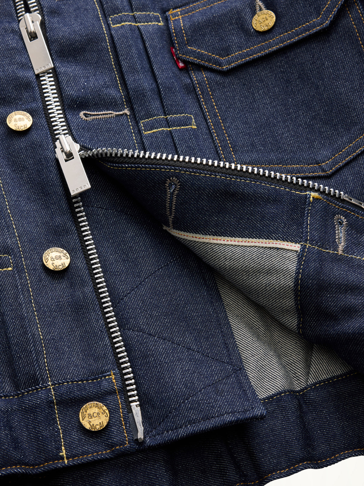 Sacai x Levi's Womens Denim Jacket B in Indigo