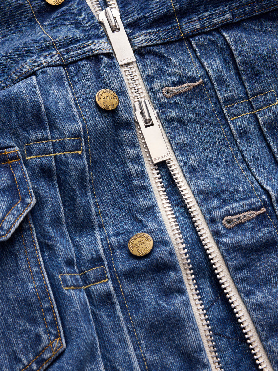 Sacai x Levi's Womens Denim Jacket B in Blue