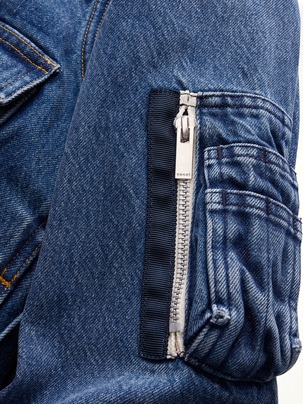 Sacai x Levi's Womens Denim Jacket B in Blue