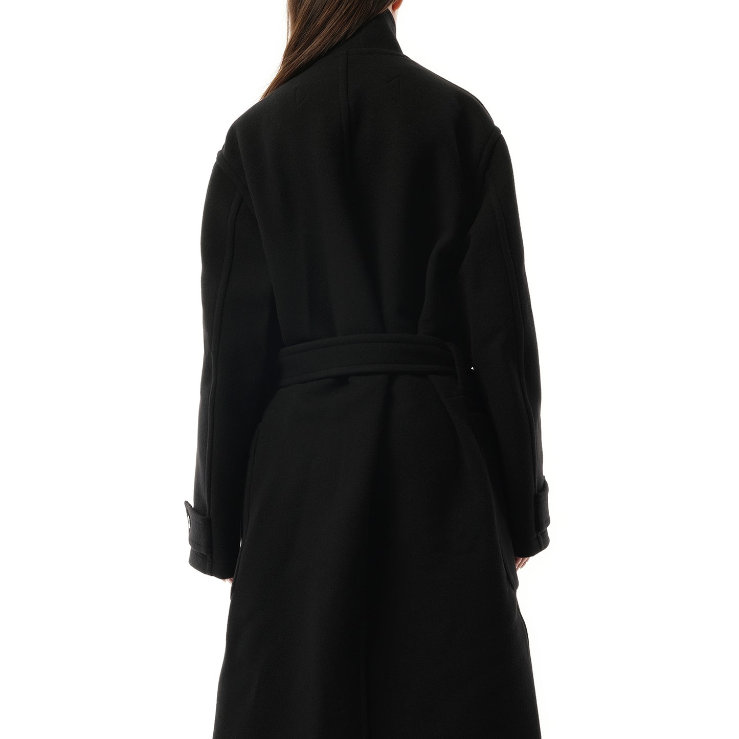 Wrap Coat in Black