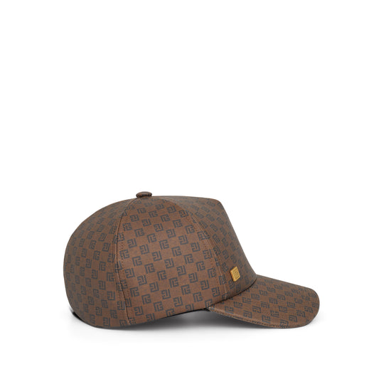 Mini Monogram Cap in Brown