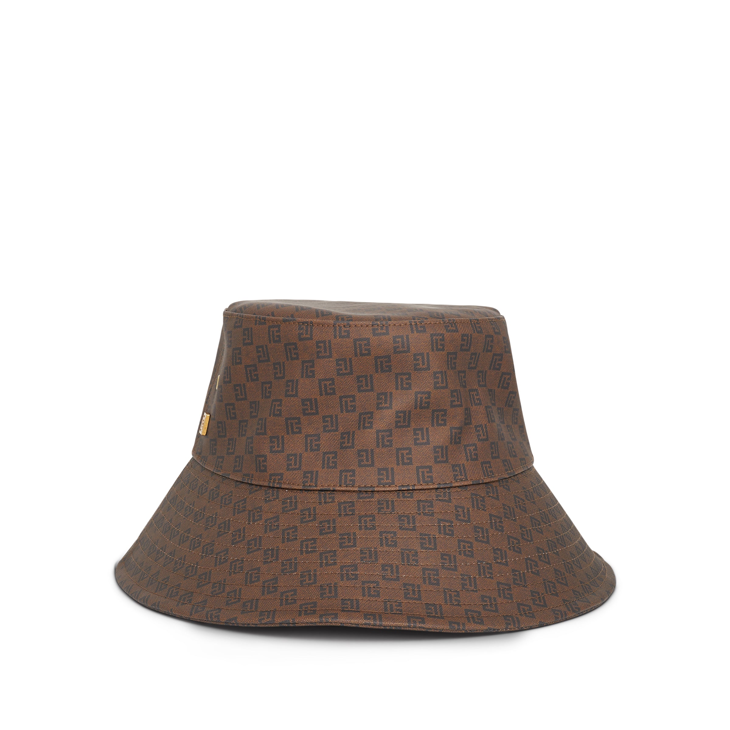 Mini Monogram Bucket Hat in Brown