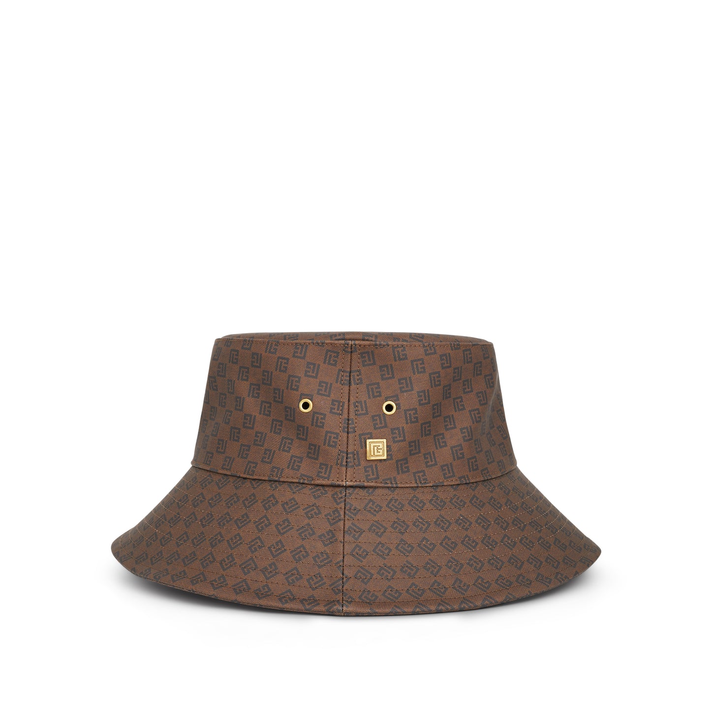 Mini Monogram Bucket Hat in Brown