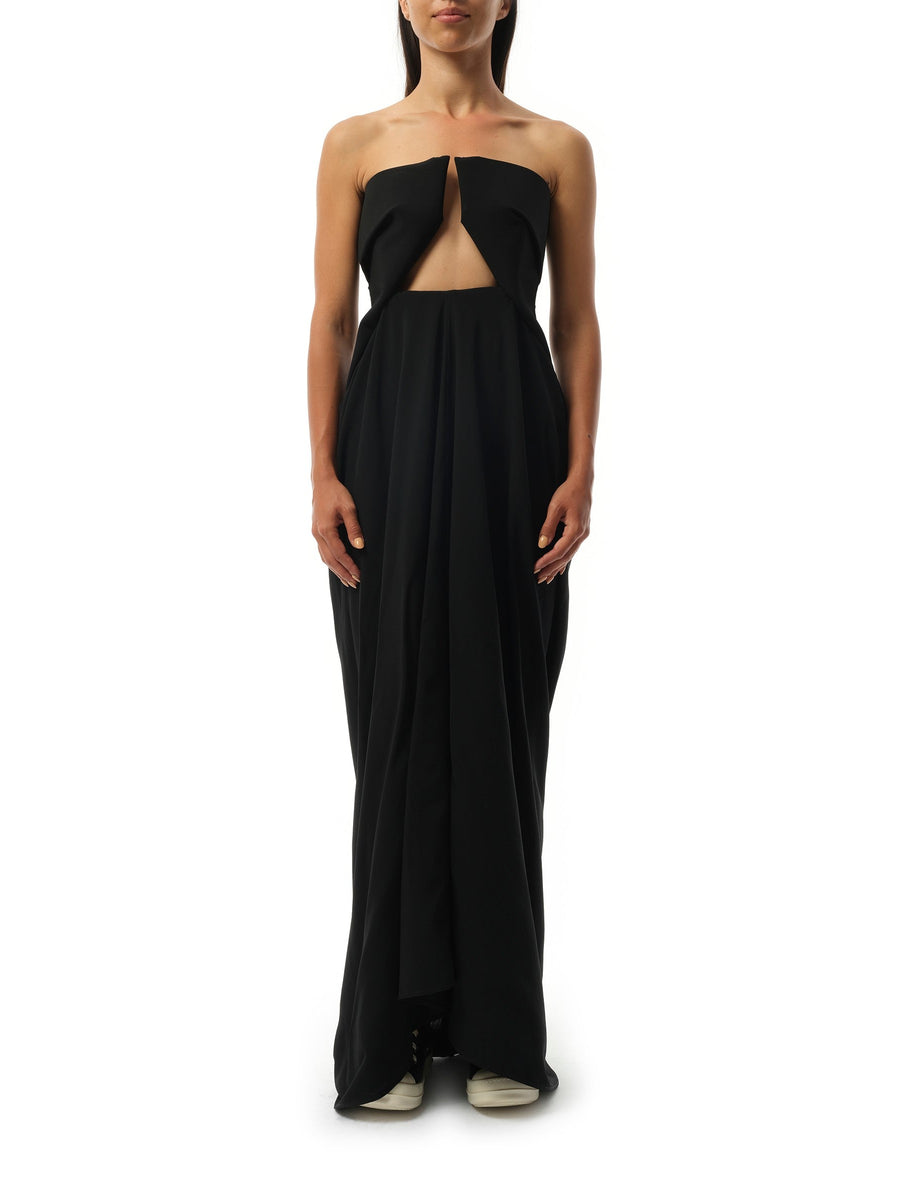 Rick Owens Amphora Prong Gown in Black