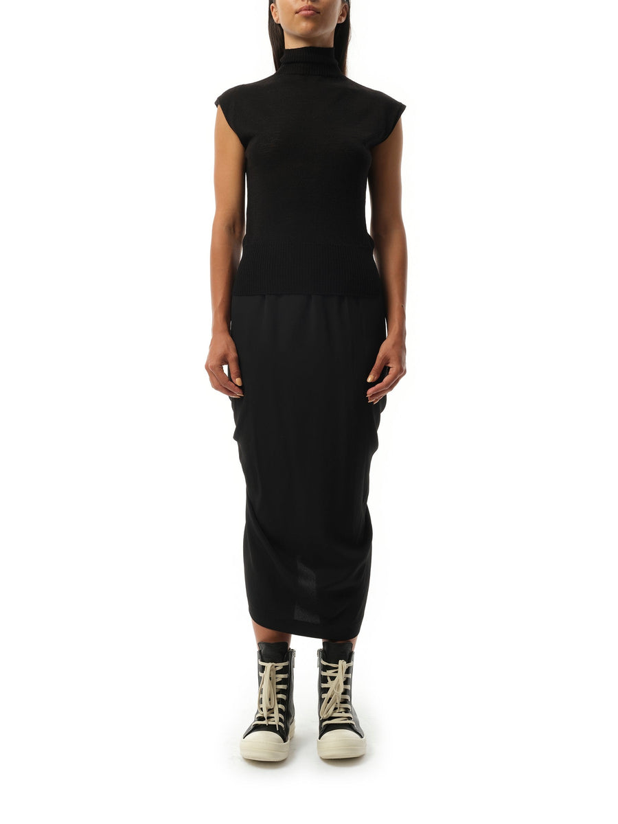 Rick Owens Sleeveless Turtle in Black