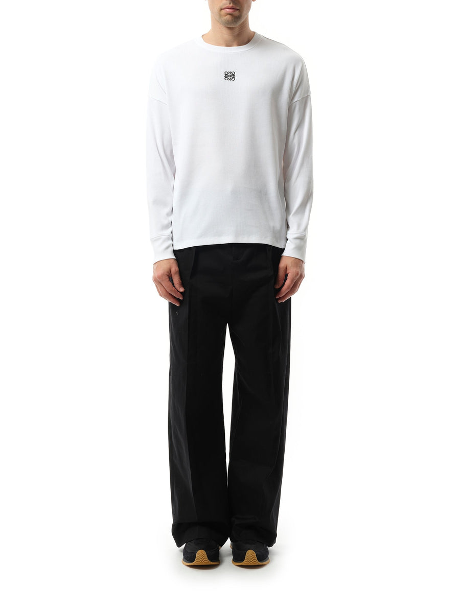 Loewe Long Sleeve Anagram T-Shirt in White